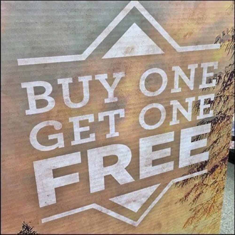 Buy one Get one Free of equal or lesser value